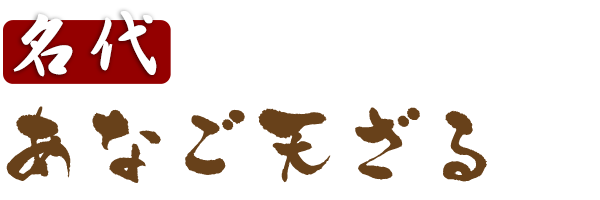 名代あなご天ざる